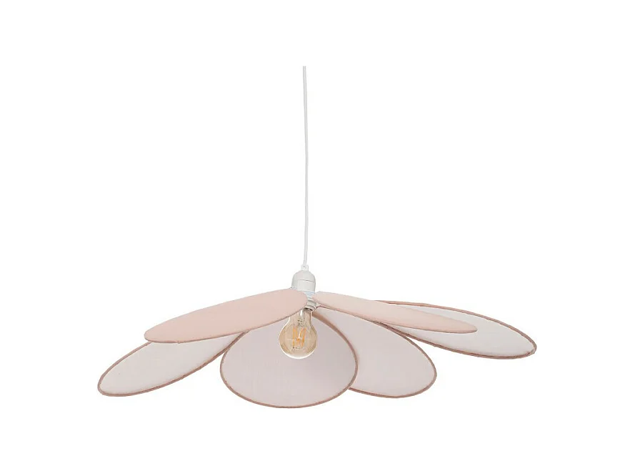 Lampe Suspension Enfant "Pétale" 64cm Rose