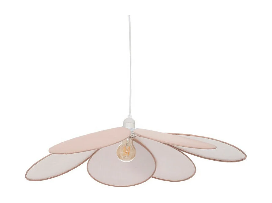 Lampe Suspension Enfant "Pétale" 64cm Rose