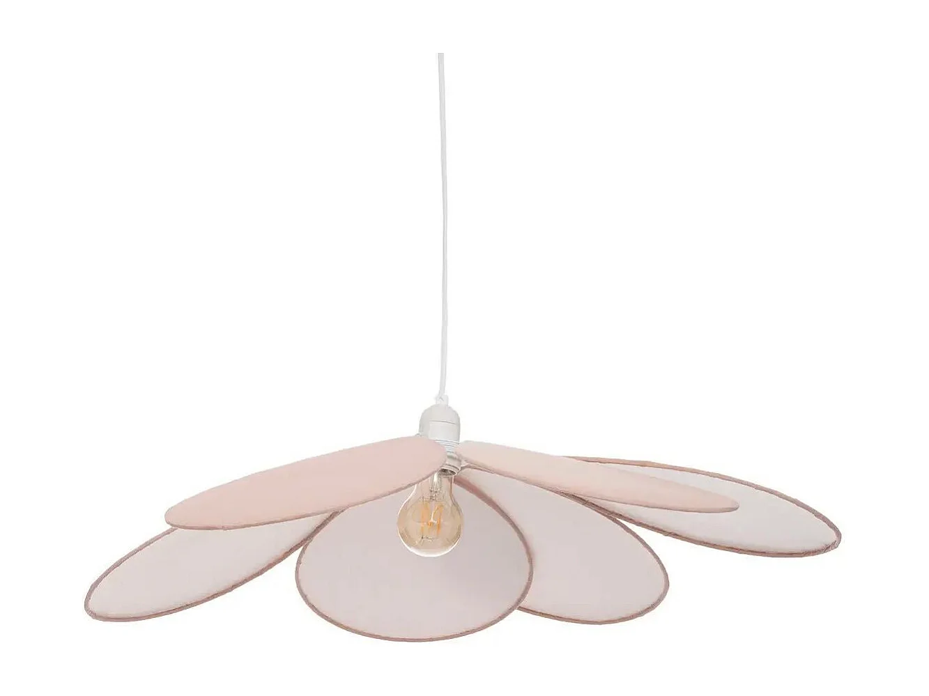Lampe Suspension Enfant "Pétale" 64cm Rose