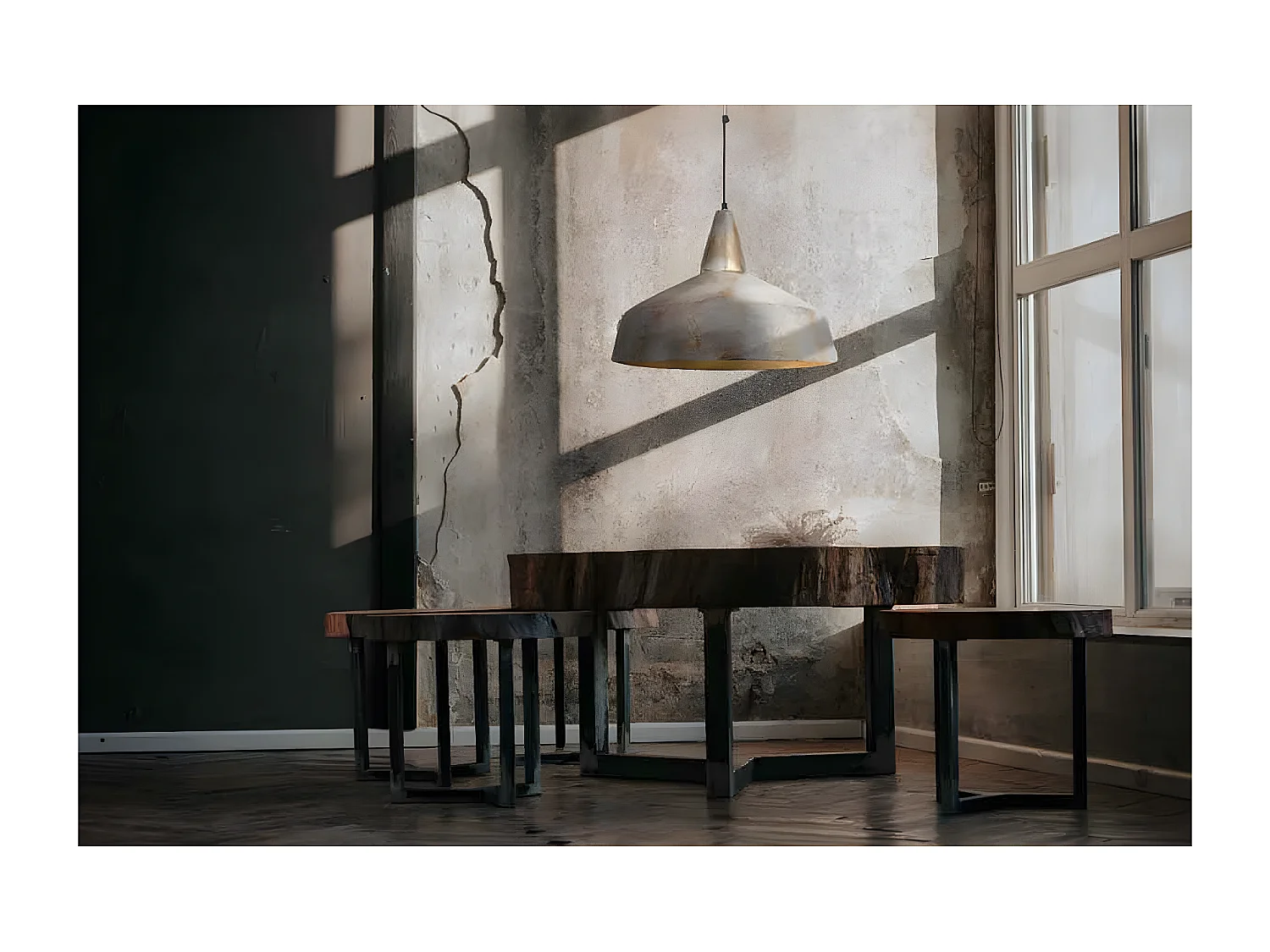 Lampe Suspension Vintage "Harlow" 49cm Bronze