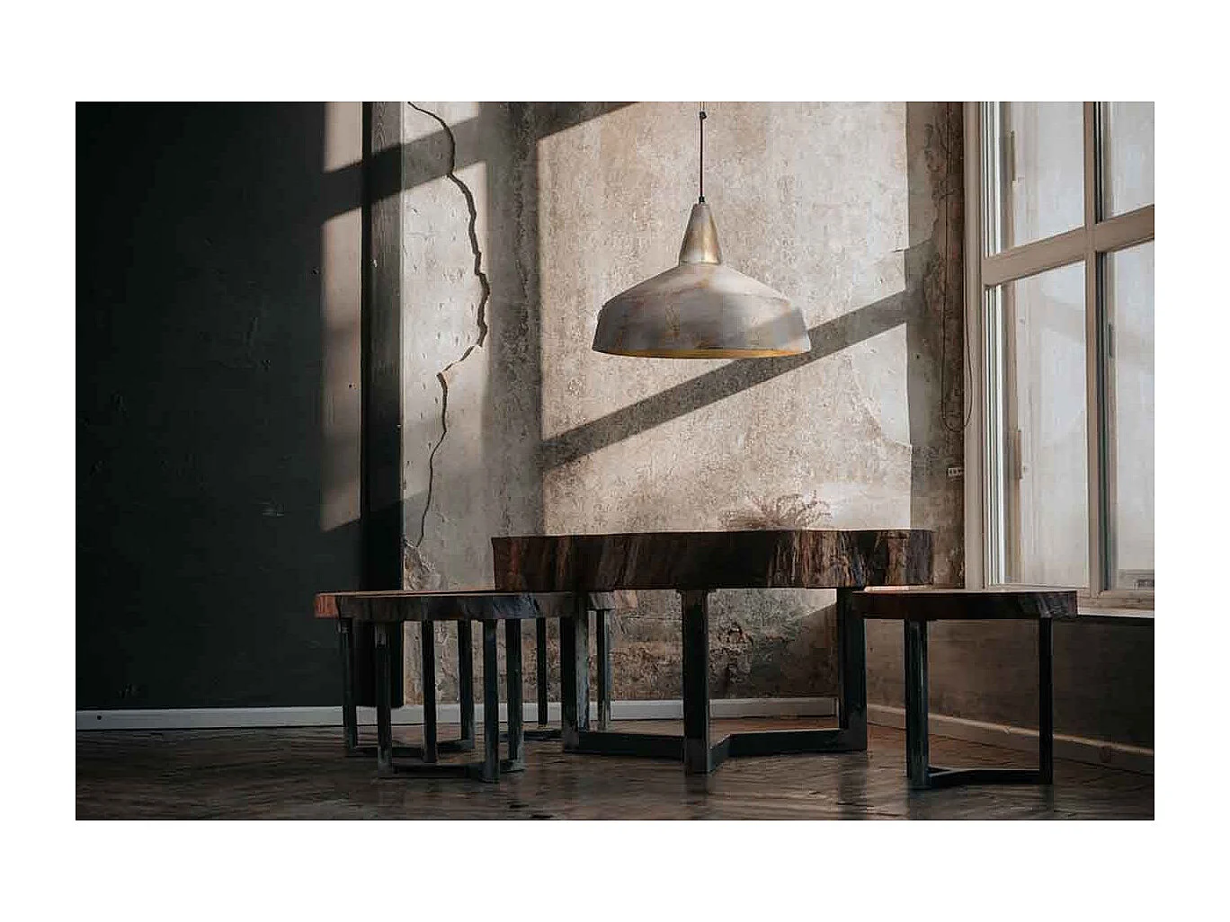 Lampe Suspension Vintage "Harlow" 49cm Bronze