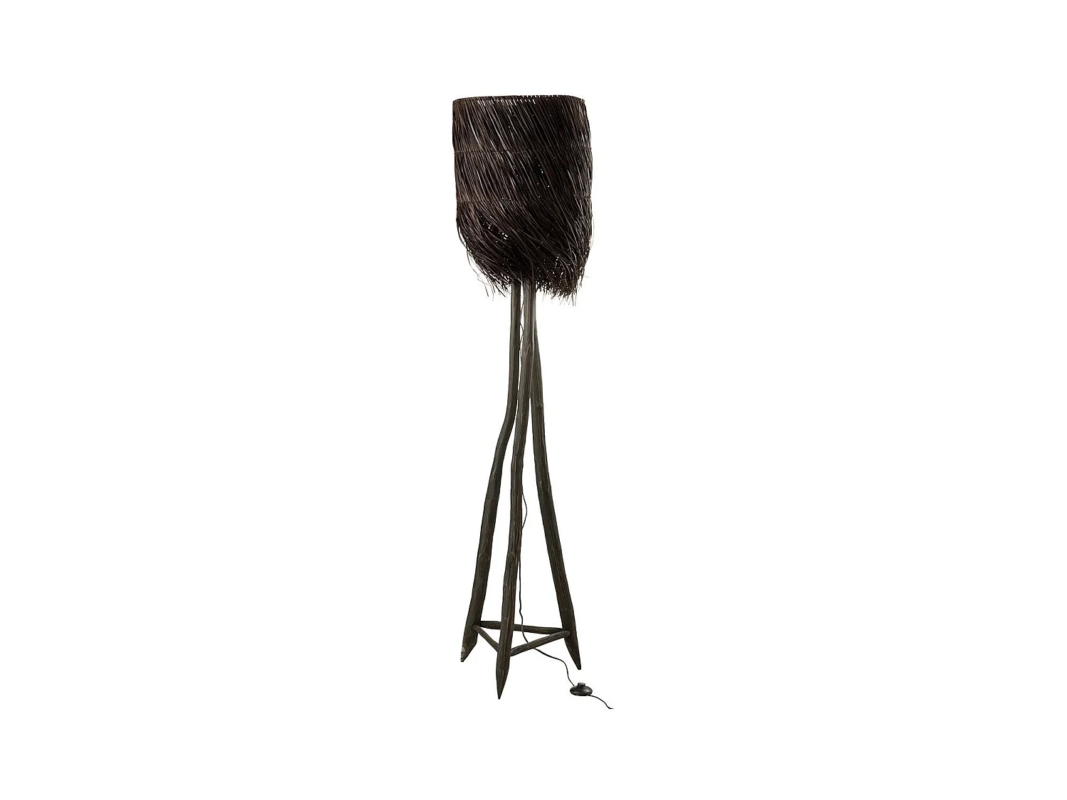 Lampadaire Branche en Bois "Arthur" 176cm Marron
