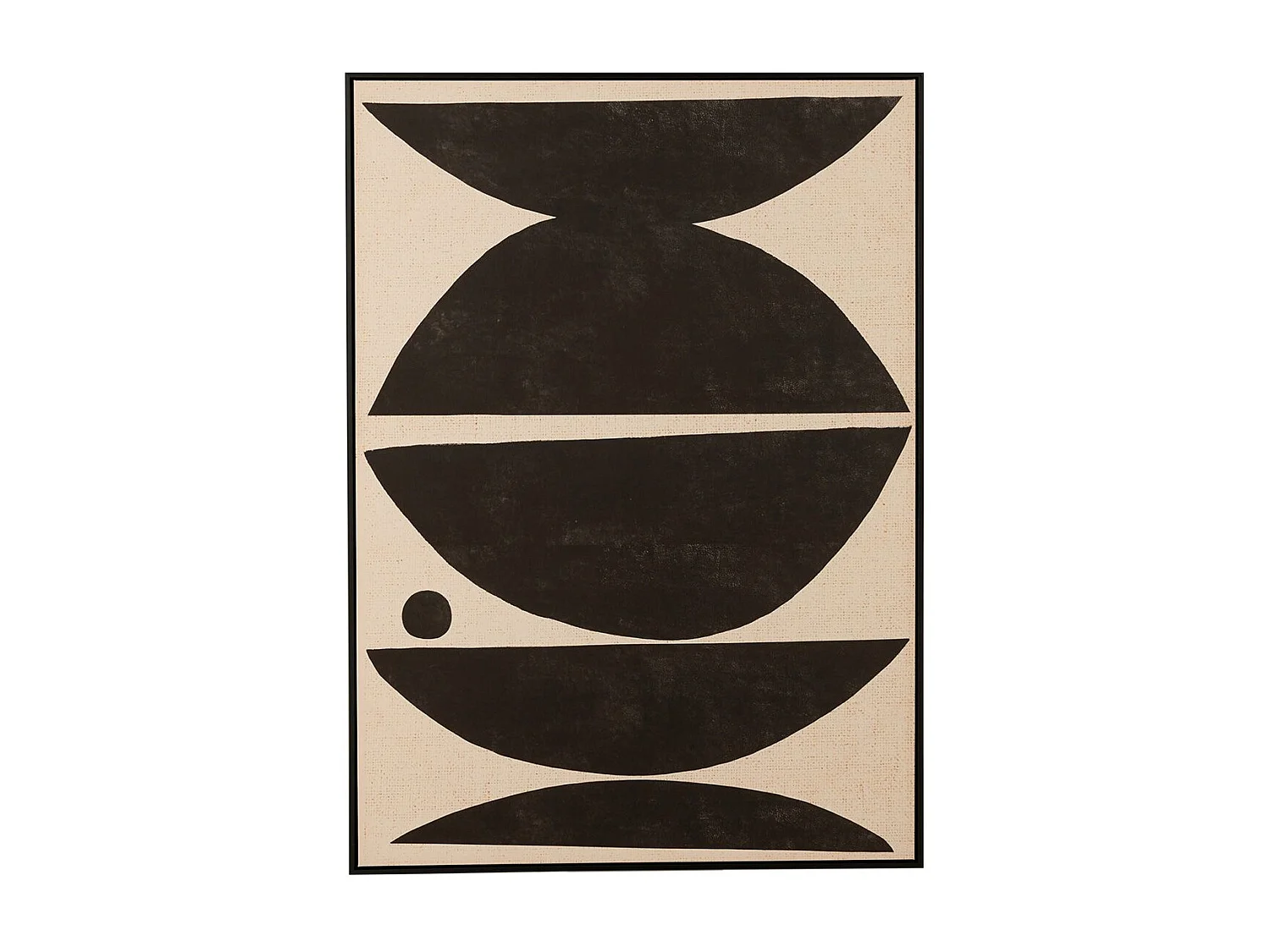 Cadre Photo Déco "Formes Ethniques" 103x143cm Marron & Noir