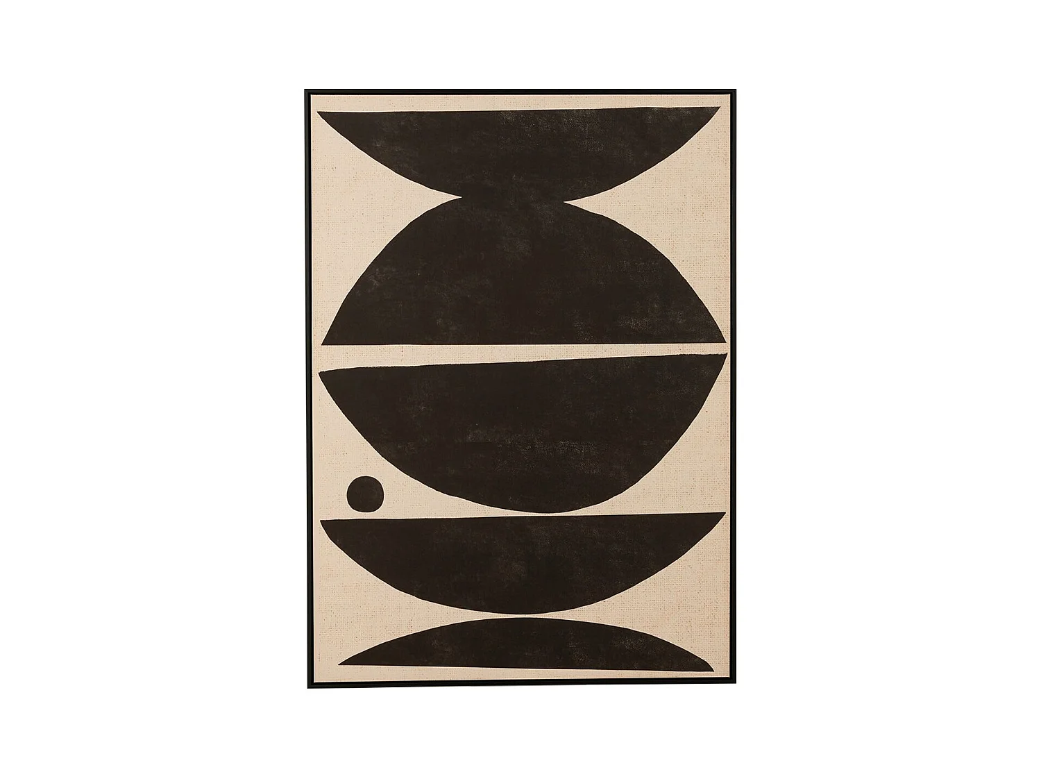 Cadre Photo Déco "Formes Ethniques" 103x143cm Marron & Noir