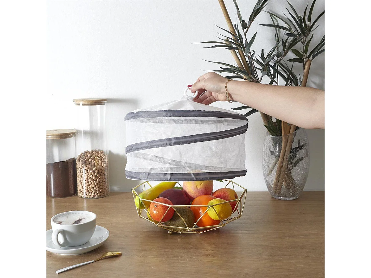 Cloche Alimentaire "Rétractable" 29cm Blanc