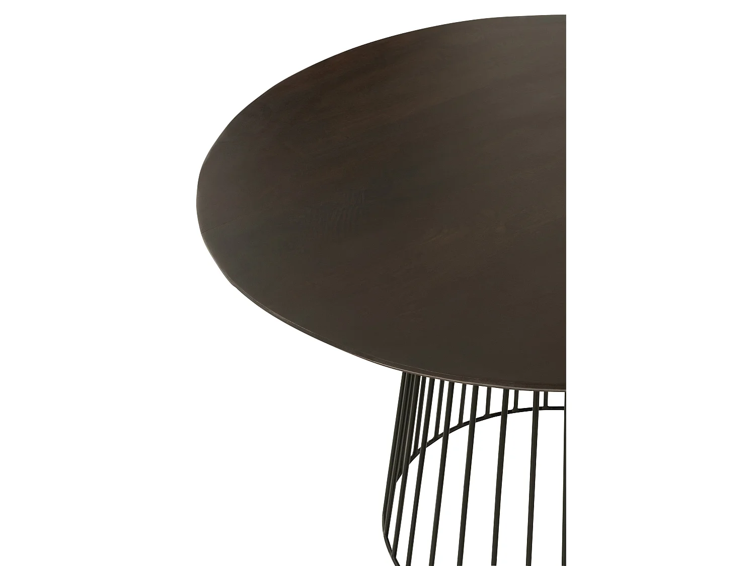 Table à Manger Ronde en Métal "Darren" 120cm Noir