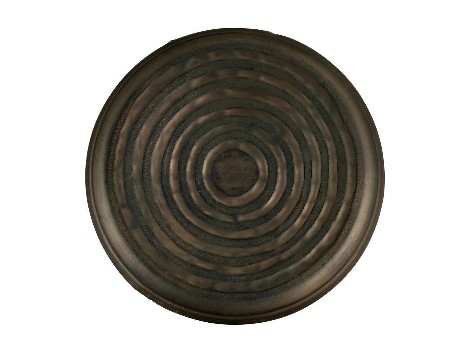 Plateau de Service en Métal "Antika" 40cm Bronze