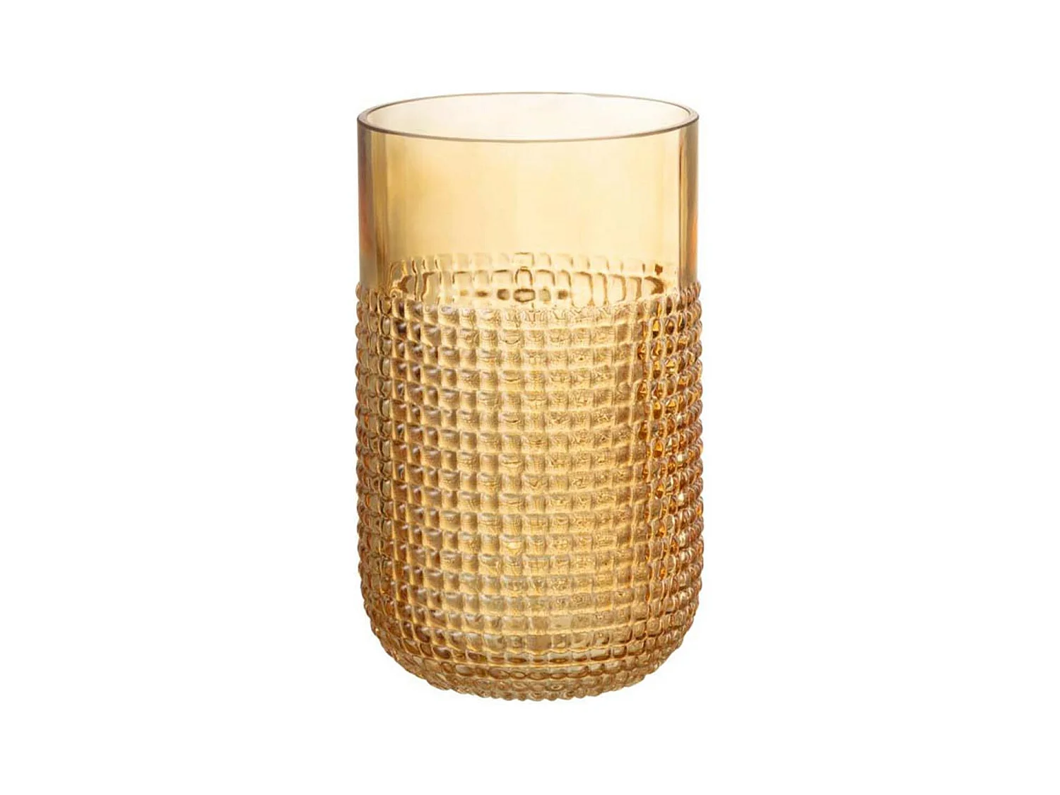 Vase Design en Verre "Motifa" 22cm Orange