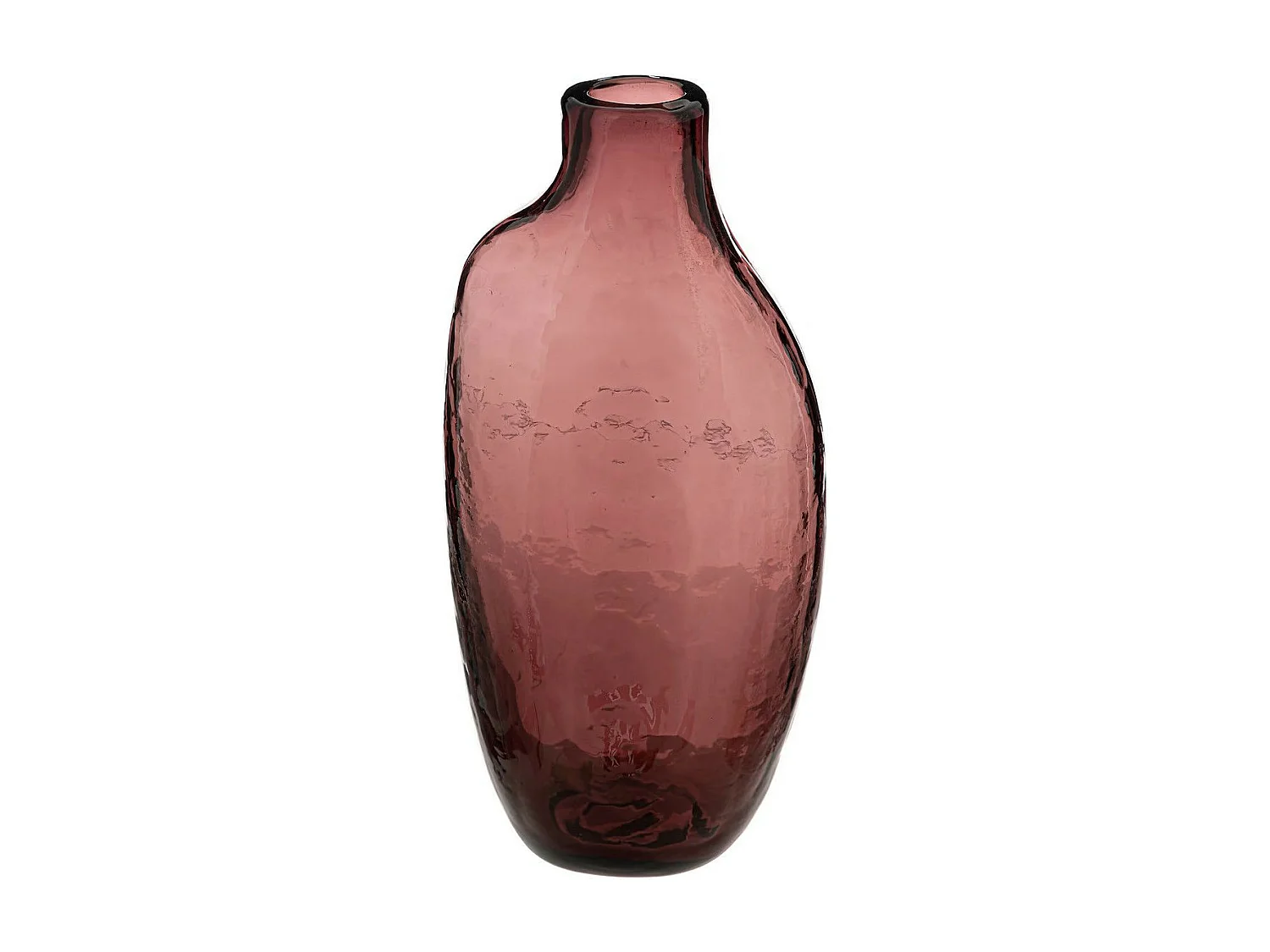 Soliflore en Verre Design "Irrégulier" 19cm Prune