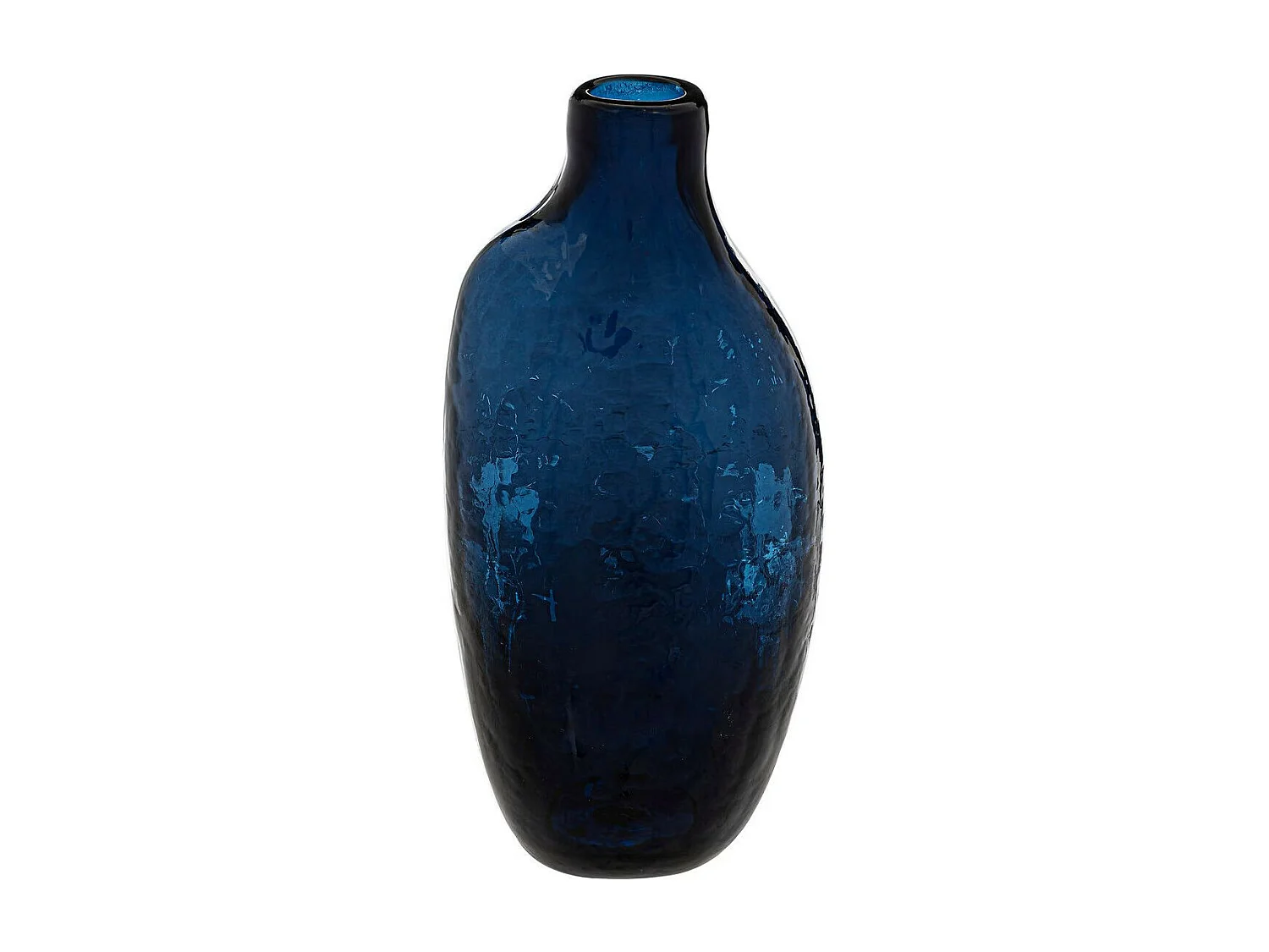 Soliflore en Verre Design "Irrégulier" 19cm Bleu