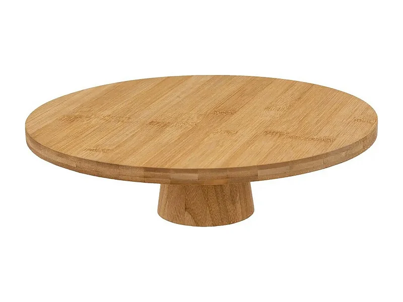 Présentoir à Gâteaux Rond "Bambou" 28cm Beige