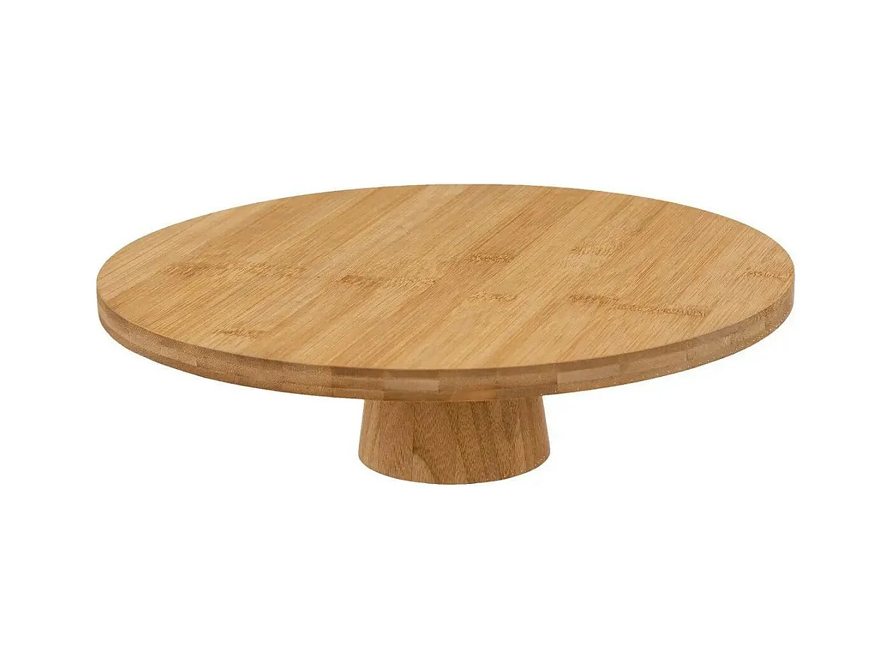 Présentoir à Gâteaux Rond "Bambou" 28cm Beige