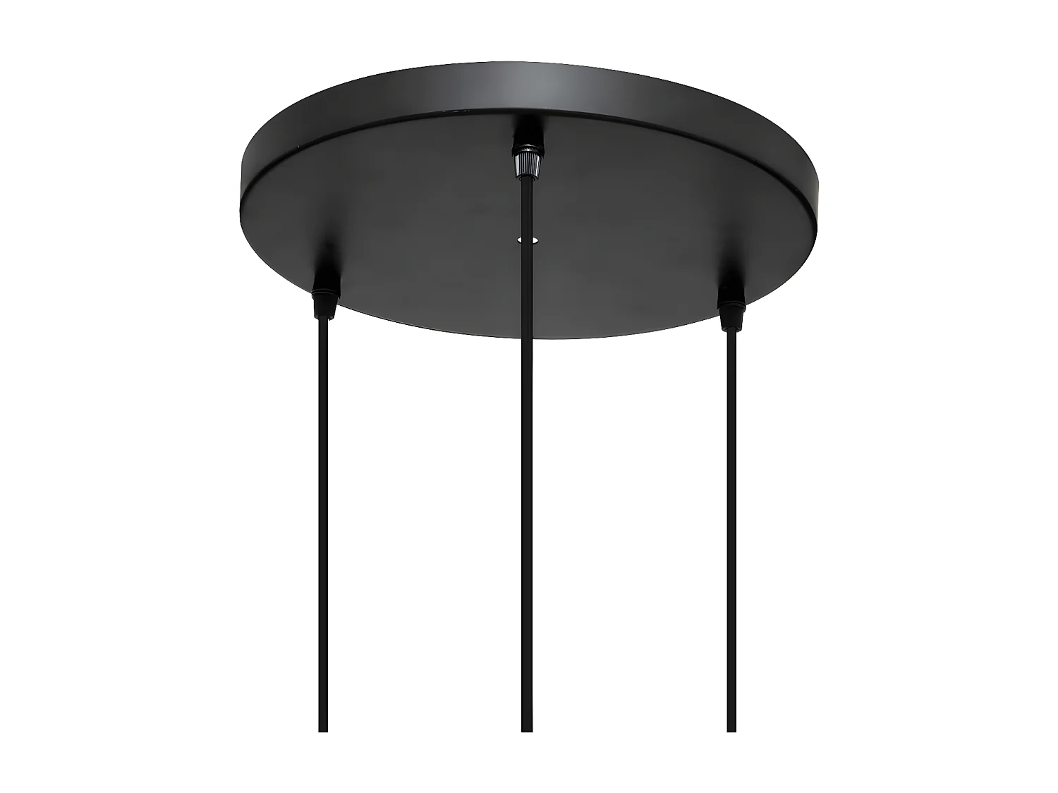 Lampe Suspension 3 Têtes "Jena" 26cm Noir
