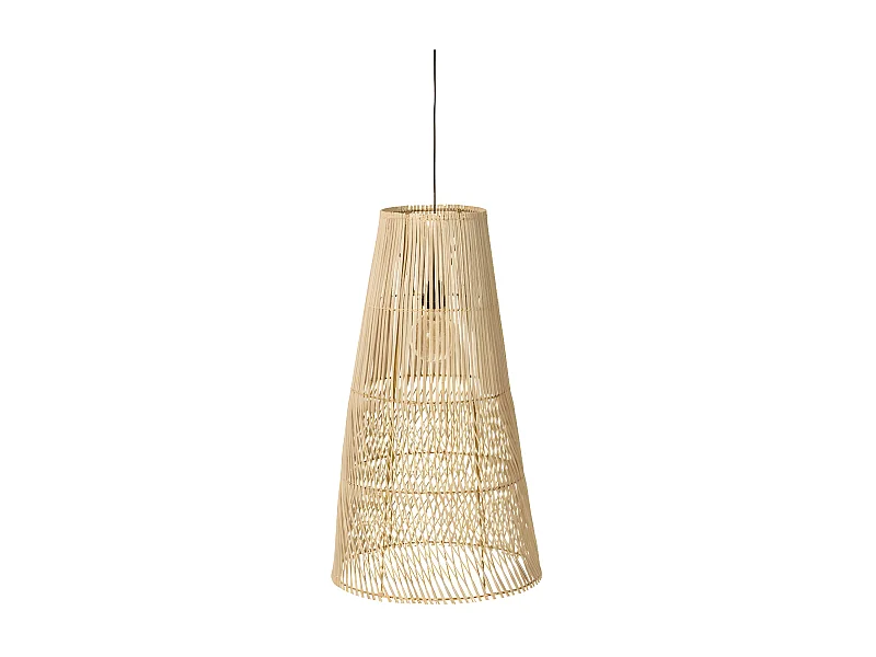 Lampe Suspension en Rotin "Alix" 75cm Naturel