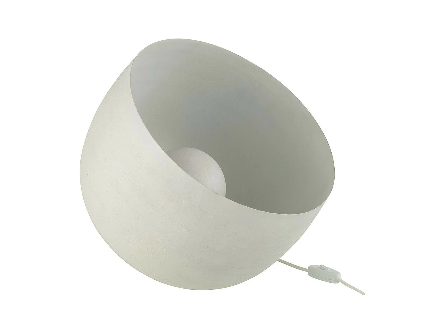 Lampe à Poser en Métal "Mila" 32cm Blanc