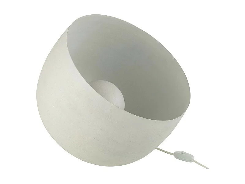 Lampe à Poser en Métal "Mila" 32cm Blanc