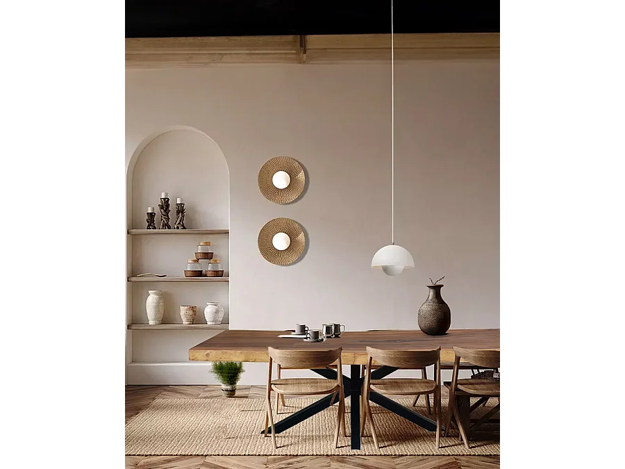 Dempo - Table repas en suar massif L250 cm 12-14 pers.