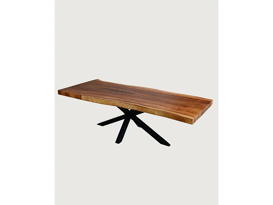 Dempo - Table repas en suar massif L250 cm 12-14 pers.