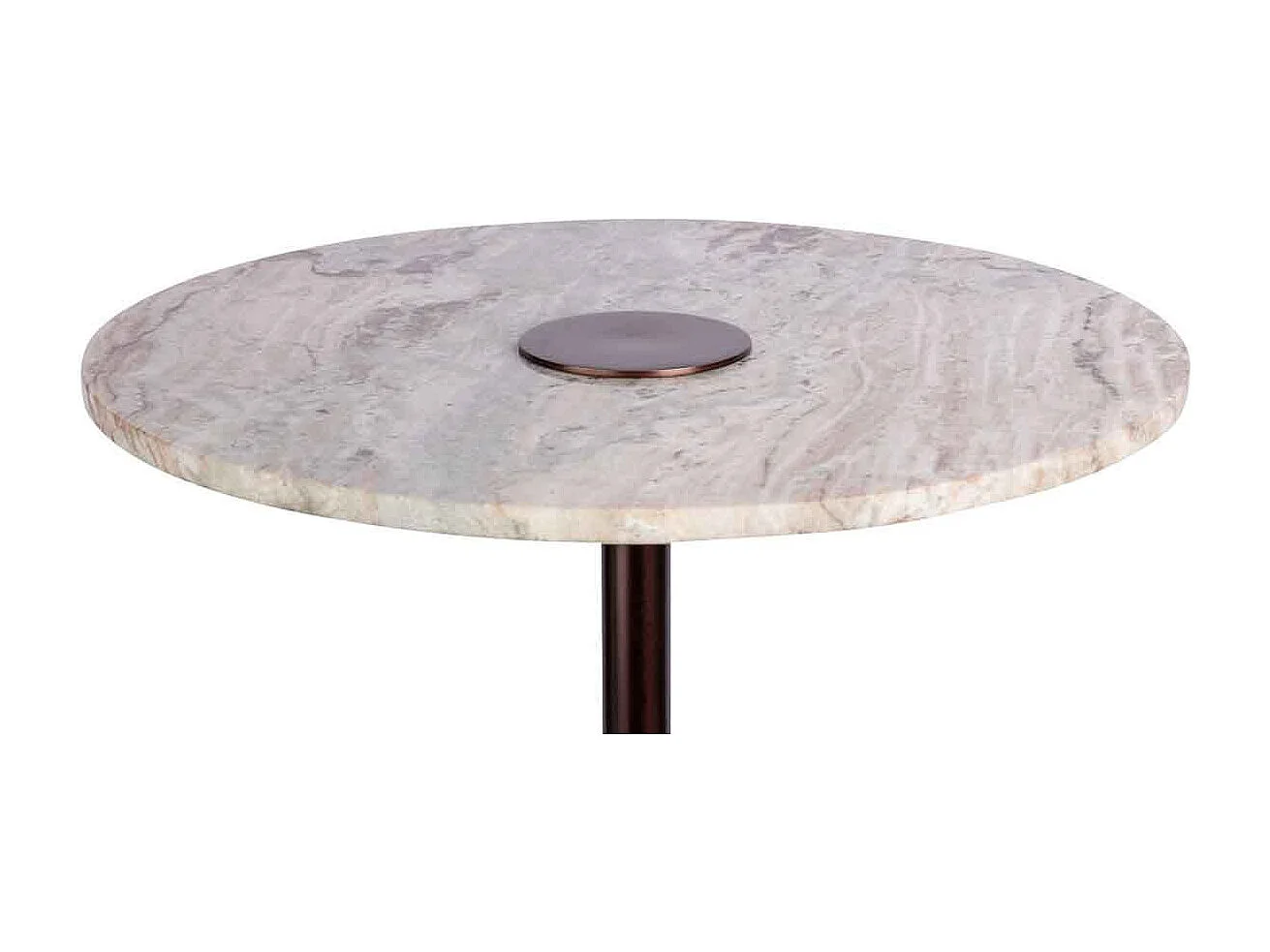Table d'Appoint Design "Harriet" 47cm Marron