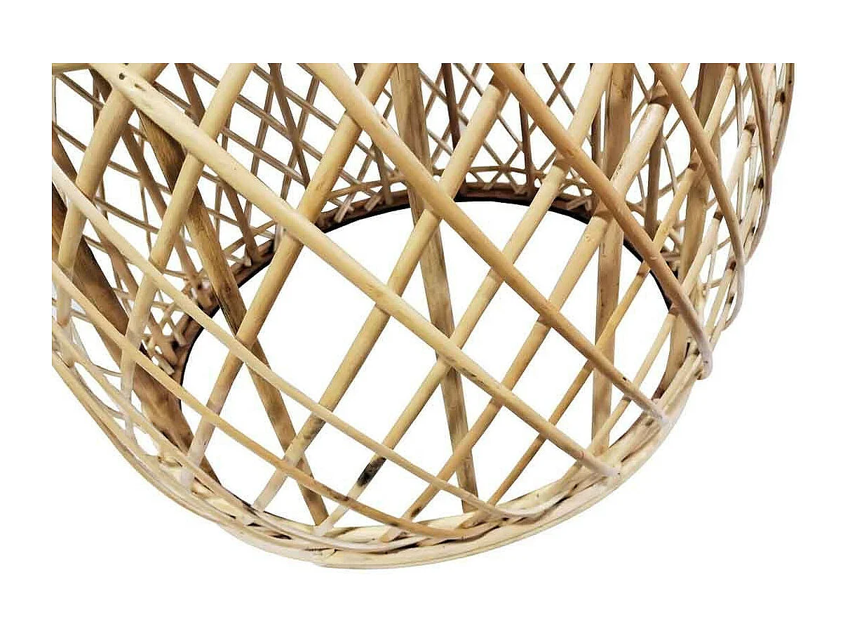 Table d'Appoint en Rotin "Massa" 60cm Naturel