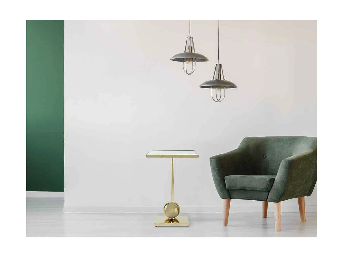 Table d'Appoint Design "Leva" 62cm Or