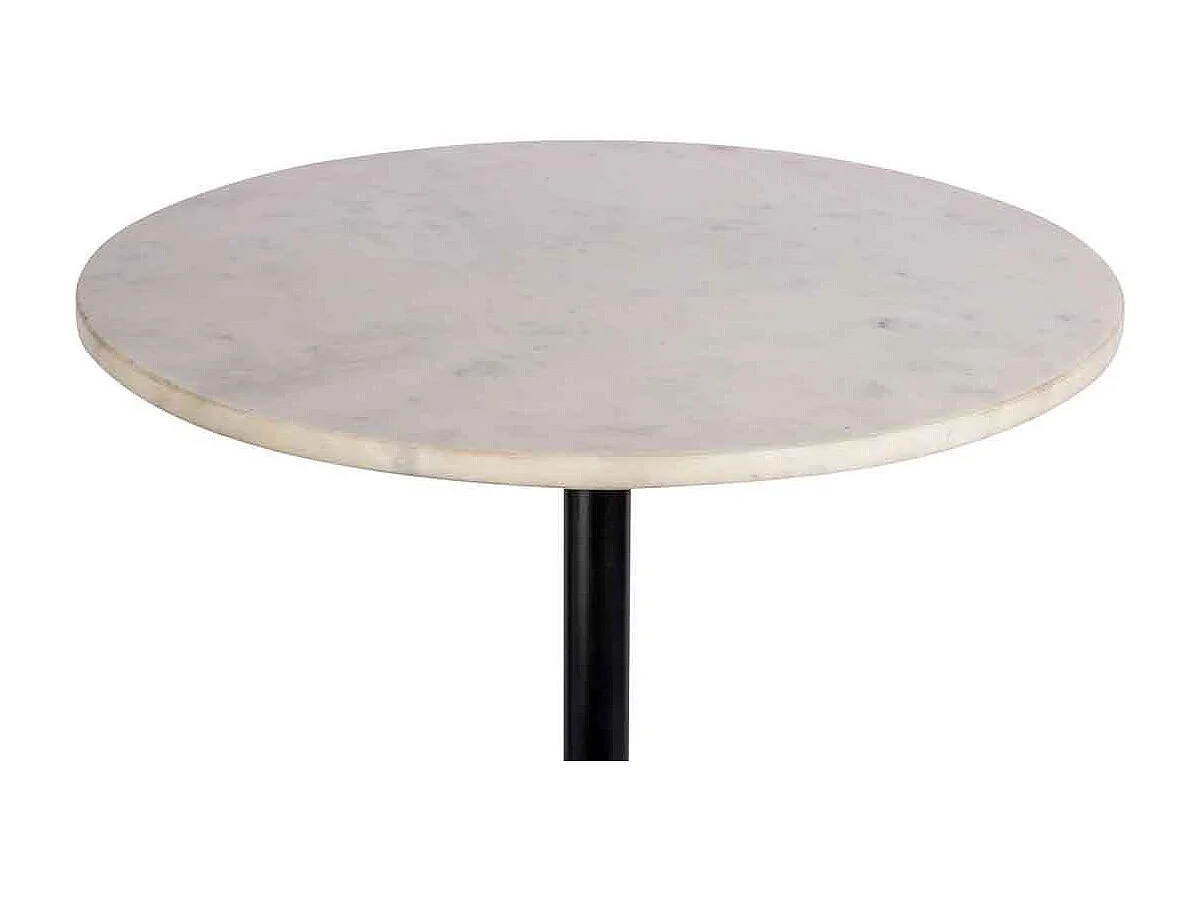 Table d'Appoint en Marbre "Gordon" 48cm Blanc