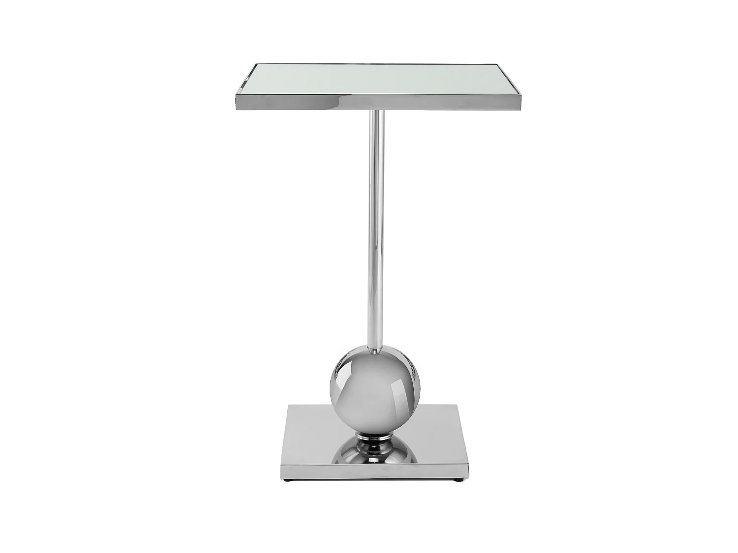 Table d'Appoint Design "Leva" 62cm Argent