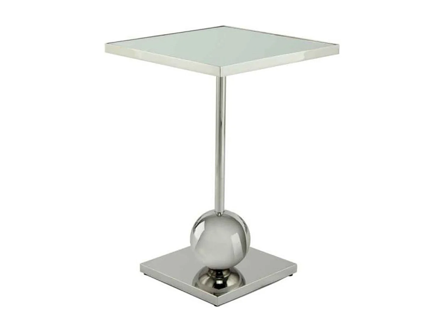Table d'Appoint Design "Leva" 62cm Argent
