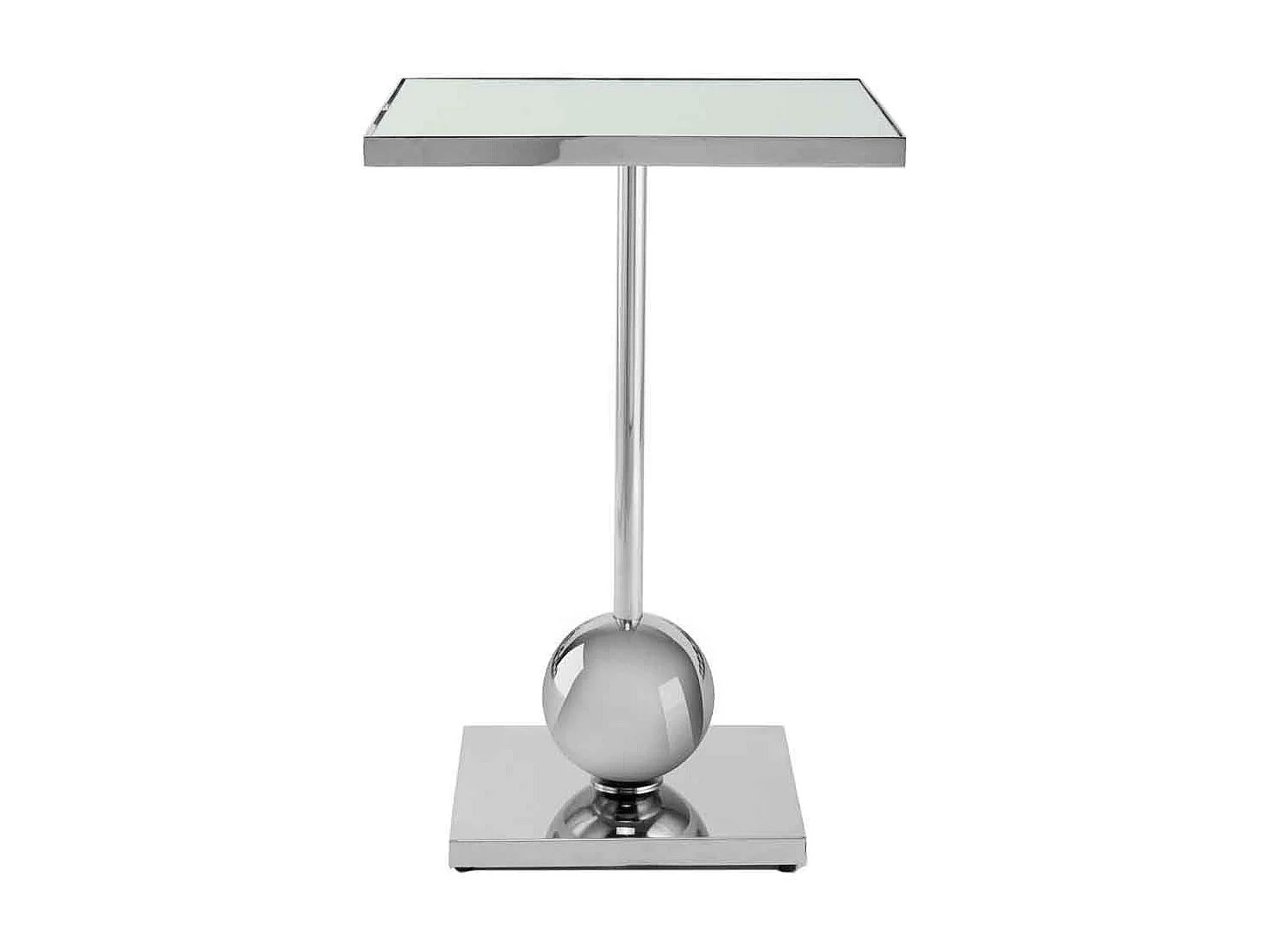 Table d'Appoint Design "Leva" 62cm Argent