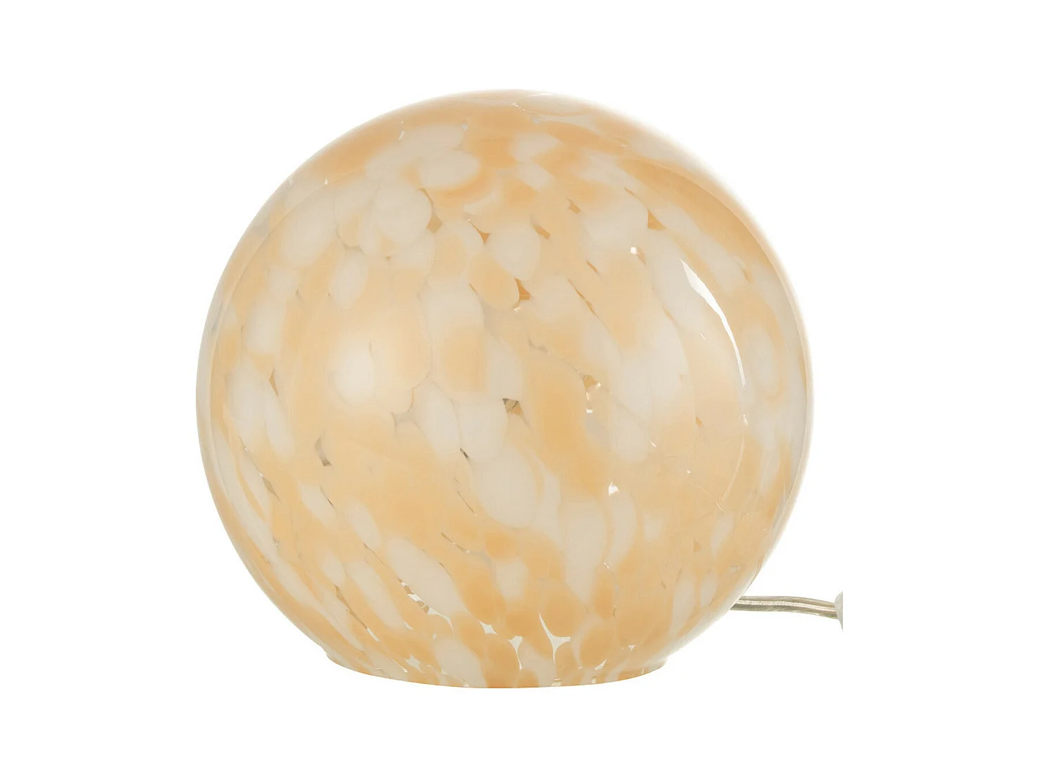 Lampe à Poser en Verre "Mélissa" 18cm Beige