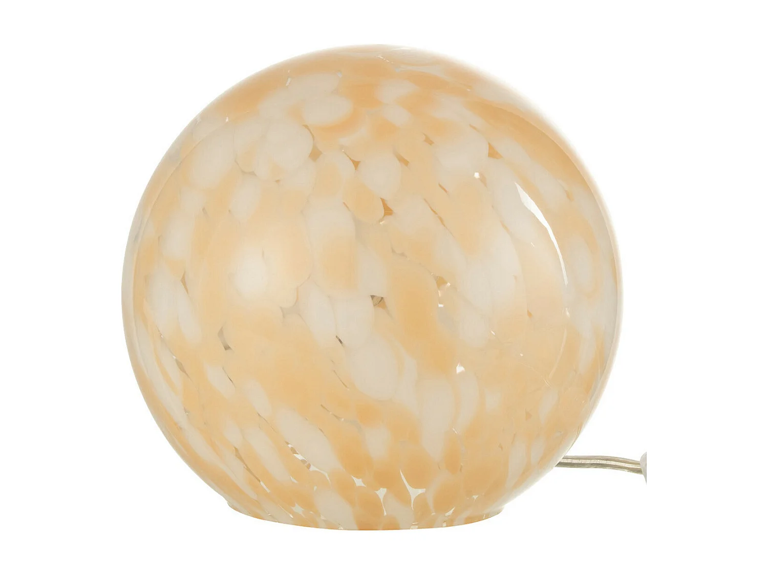 Lampe à Poser en Verre "Mélissa" 18cm Beige