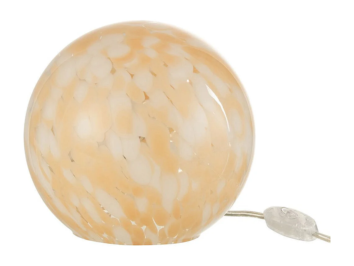 Lampe à Poser en Verre "Mélissa" 18cm Beige