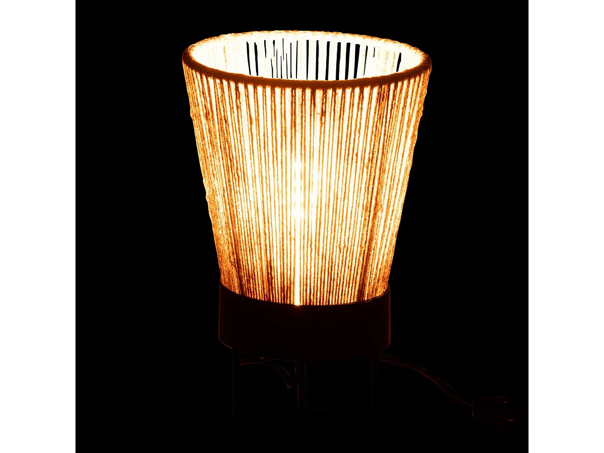 Lampe à Poser en Jute "Nina" 28cm Naturel