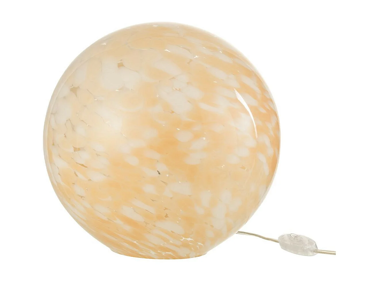 Lampe à Poser en Verre "Mélissa" 28cm Beige