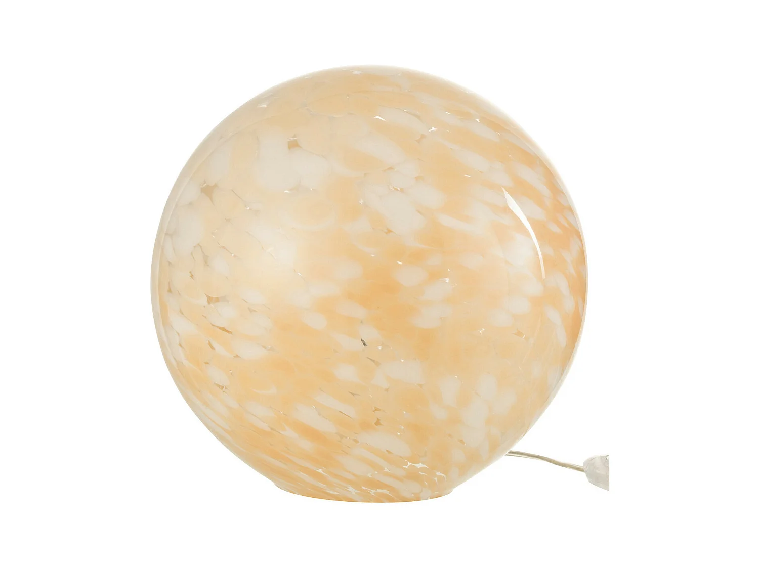 Lampe à Poser en Verre "Mélissa" 28cm Beige