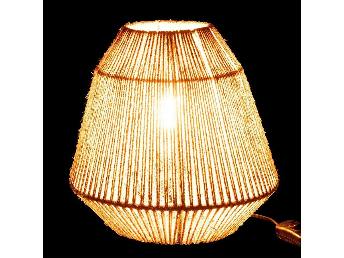 Lampe à Poser en Jute "Tina" 26cm Naturel