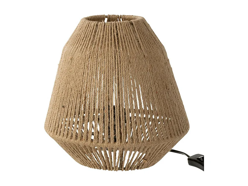 Lampe à Poser en Jute "Tina" 26cm Naturel