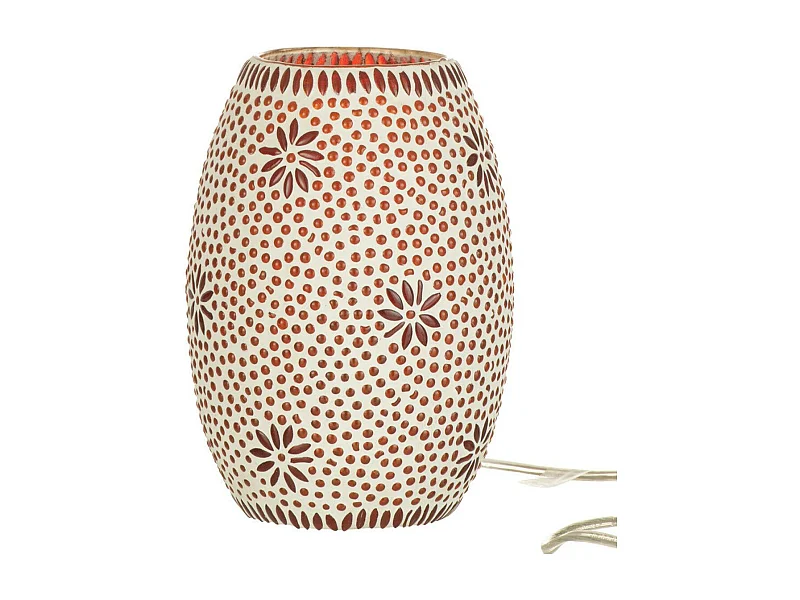 Lampe à Poser en Verre "Bram" 20cm Rouge