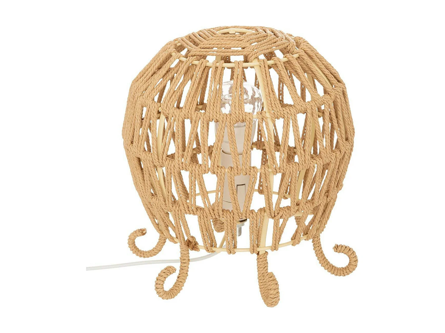 Lampe à Poser Enfant Poulpe "Seav" 20cm Beige