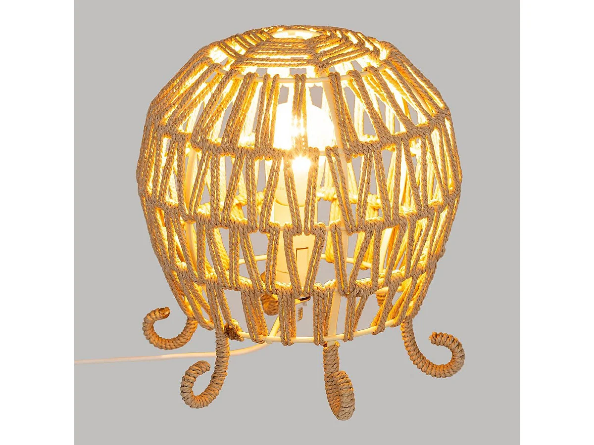 Lampe à Poser Enfant Poulpe "Seav" 20cm Beige