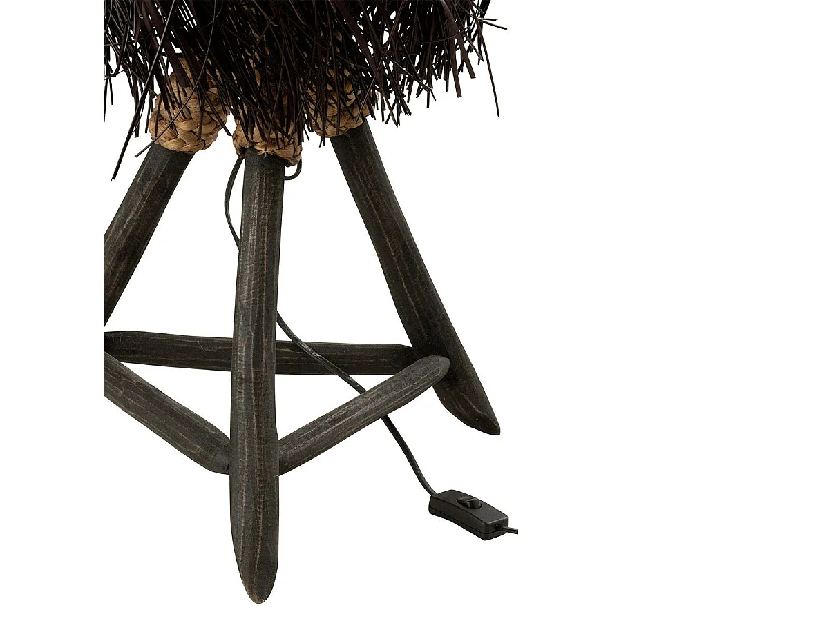 Lampe à Poser Branche en Bois "Arthur" 61cm Marron