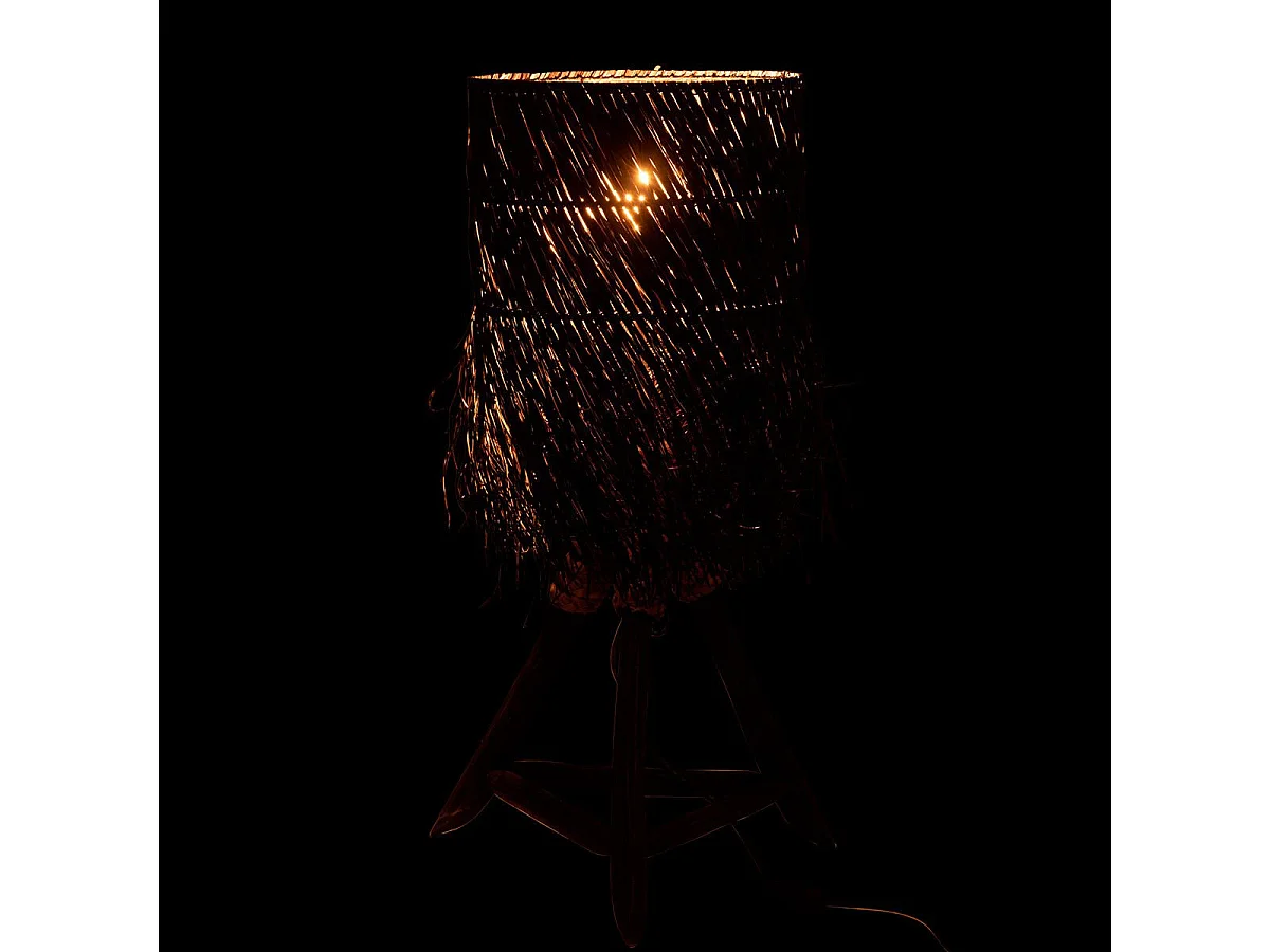 Lampe à Poser Branche en Bois "Arthur" 61cm Marron