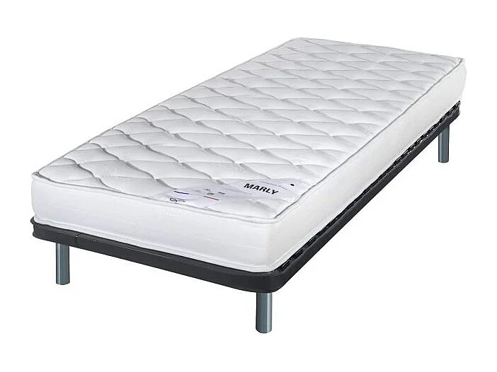 Matelas + sommier 90x190 Marly - Soutien ferme - Sommier démonté - Made in France