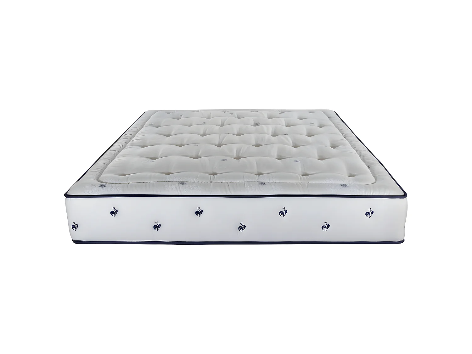 Matelas Gallus+sommier 160x200 Ressorts ensachés - Hauteur 27 cm - Soutien très ferme