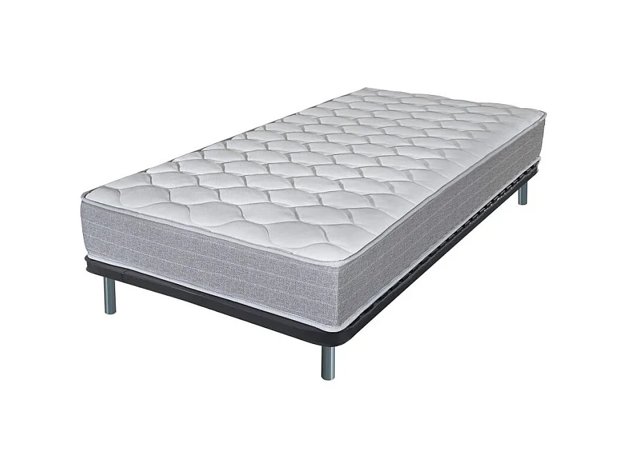 Matelas + sommier 90x190 Madere - Soutien ferme - Sommier démonté - Made in France