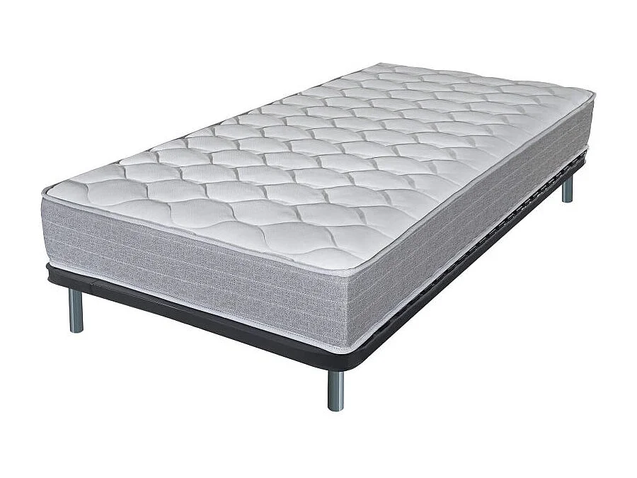 Matelas + sommier 90x190 Madere - Soutien ferme - Sommier démonté - Made in France