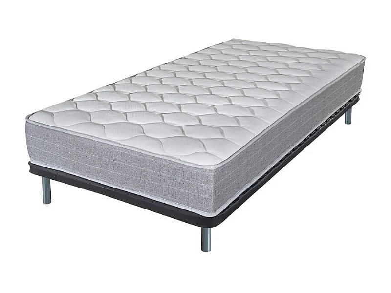Matelas + sommier 90x190 Madere - Soutien ferme - Sommier démonté - Made in France