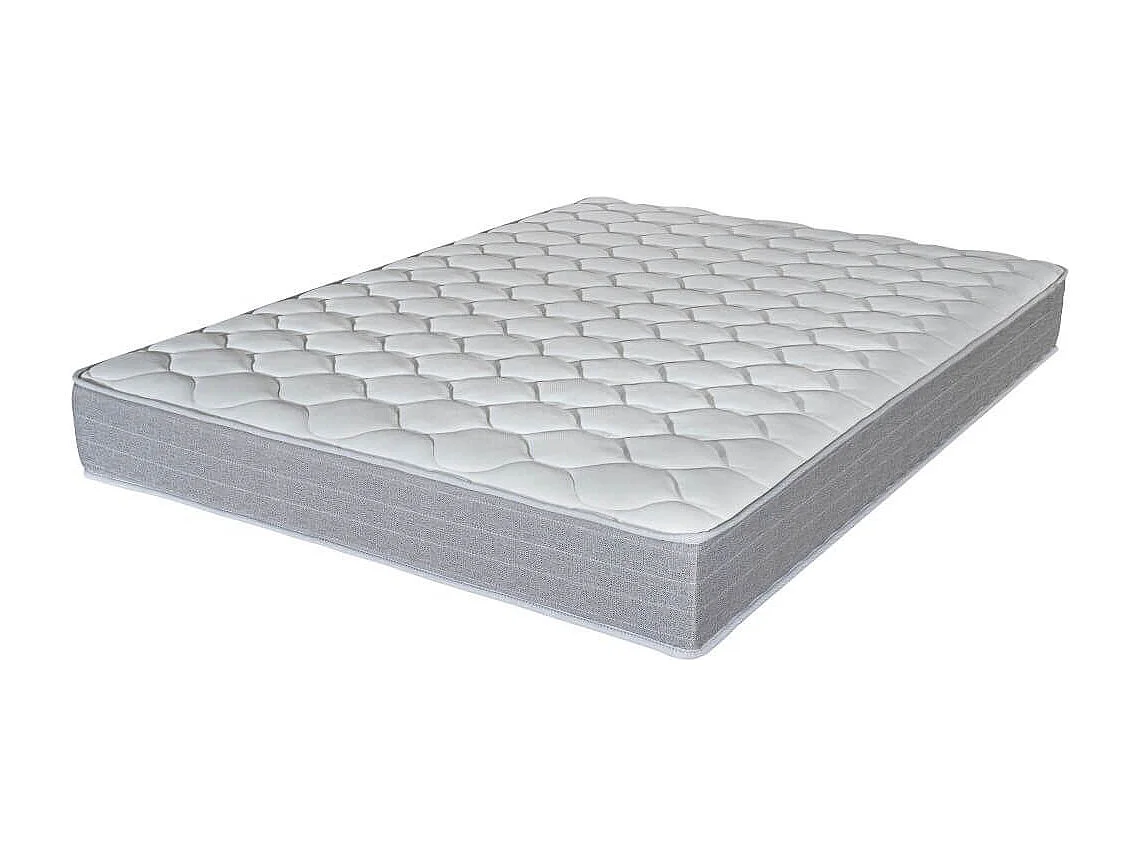 Matelas et sommier 90x190 Madere - Newkit - Soutien ferme - Sommier démonté - Gris