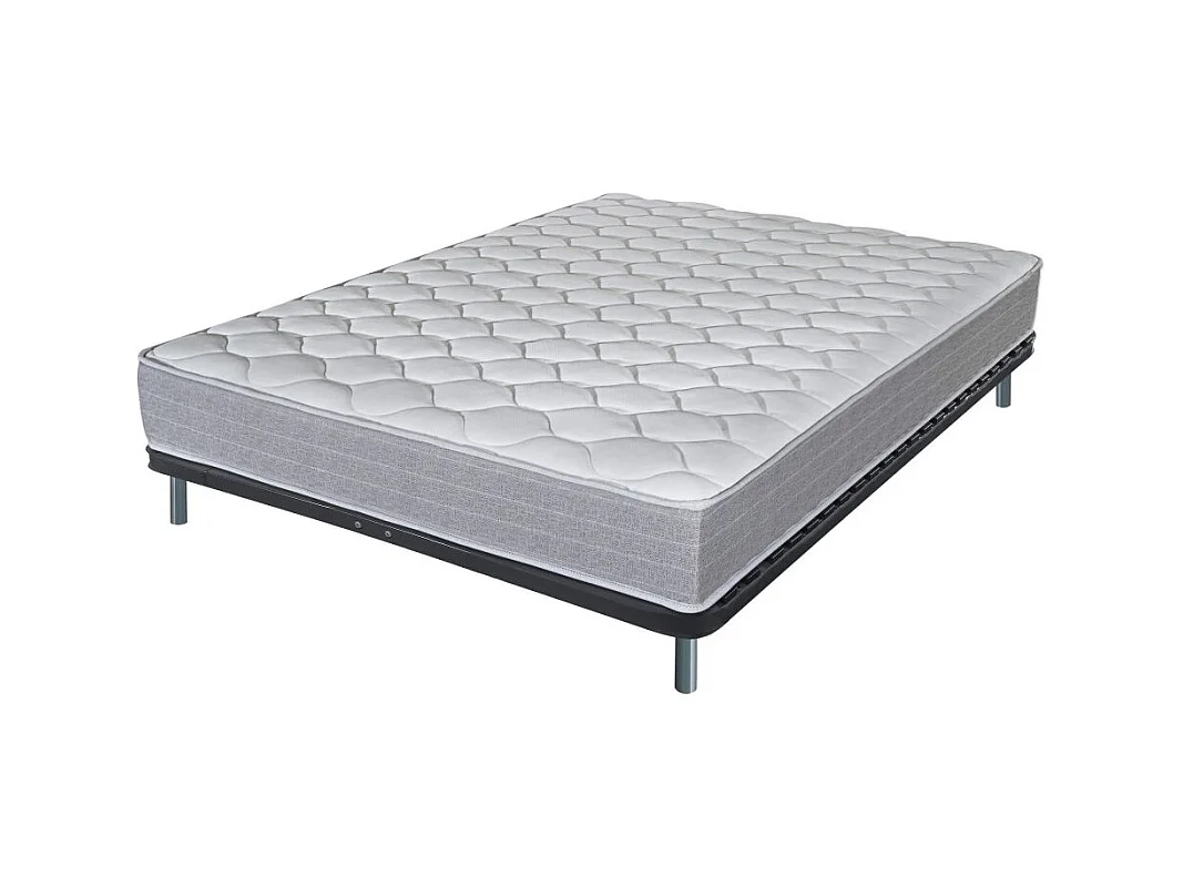 Matelas + sommier 160x200 Madere - Soutien ferme - Sommier démonté - Made in France