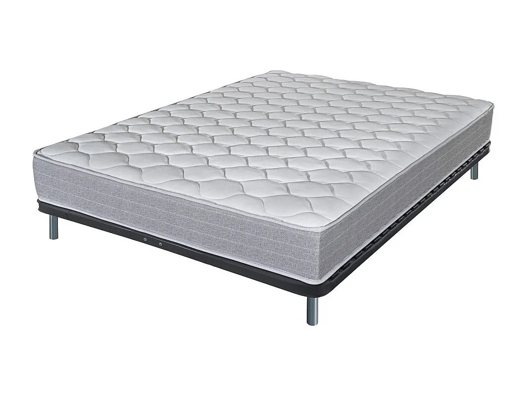 Matelas + sommier 160x200 Madere - Soutien ferme - Sommier démonté - Made in France